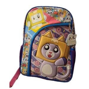 BIOWORLD Lankybox 16" Backpack Big Kid  School Travel Book Bag NWT